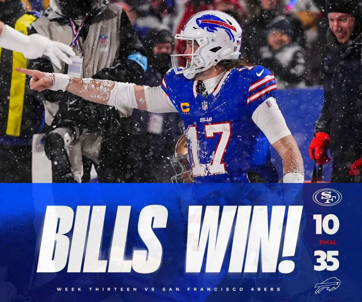 Bills secure AFC East title, break franchise record with win vs. 49ers