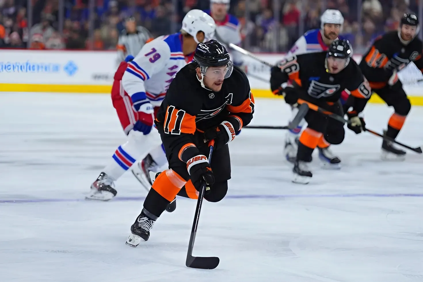 Flyers Beat Blueshirts, 3-1, on Black Friday