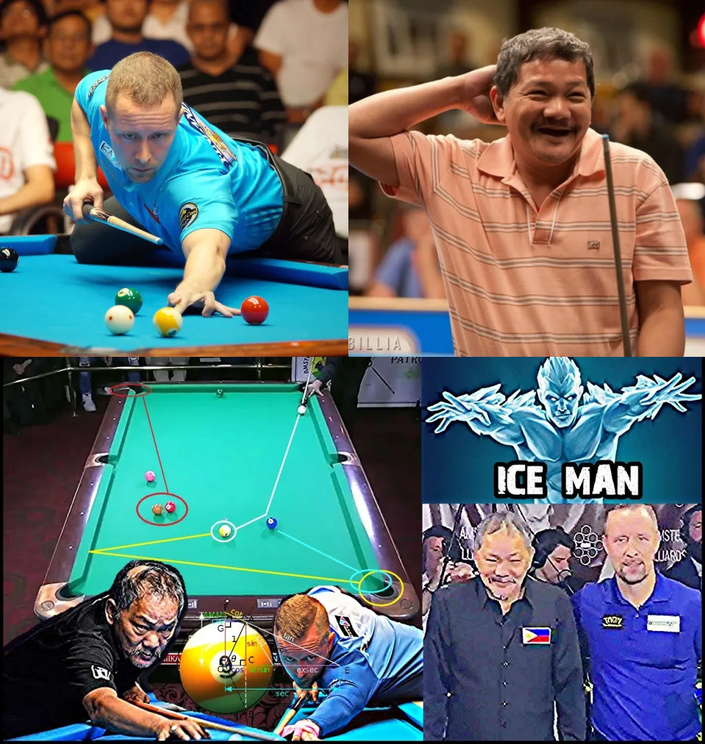 Efren Reyes challenges "The Iceman" Mika Immonen - England player accepts the challenge of Efren Reyes and gets a memorable lesson from the legend - The most difficult ending because I have never seen this scene !!!