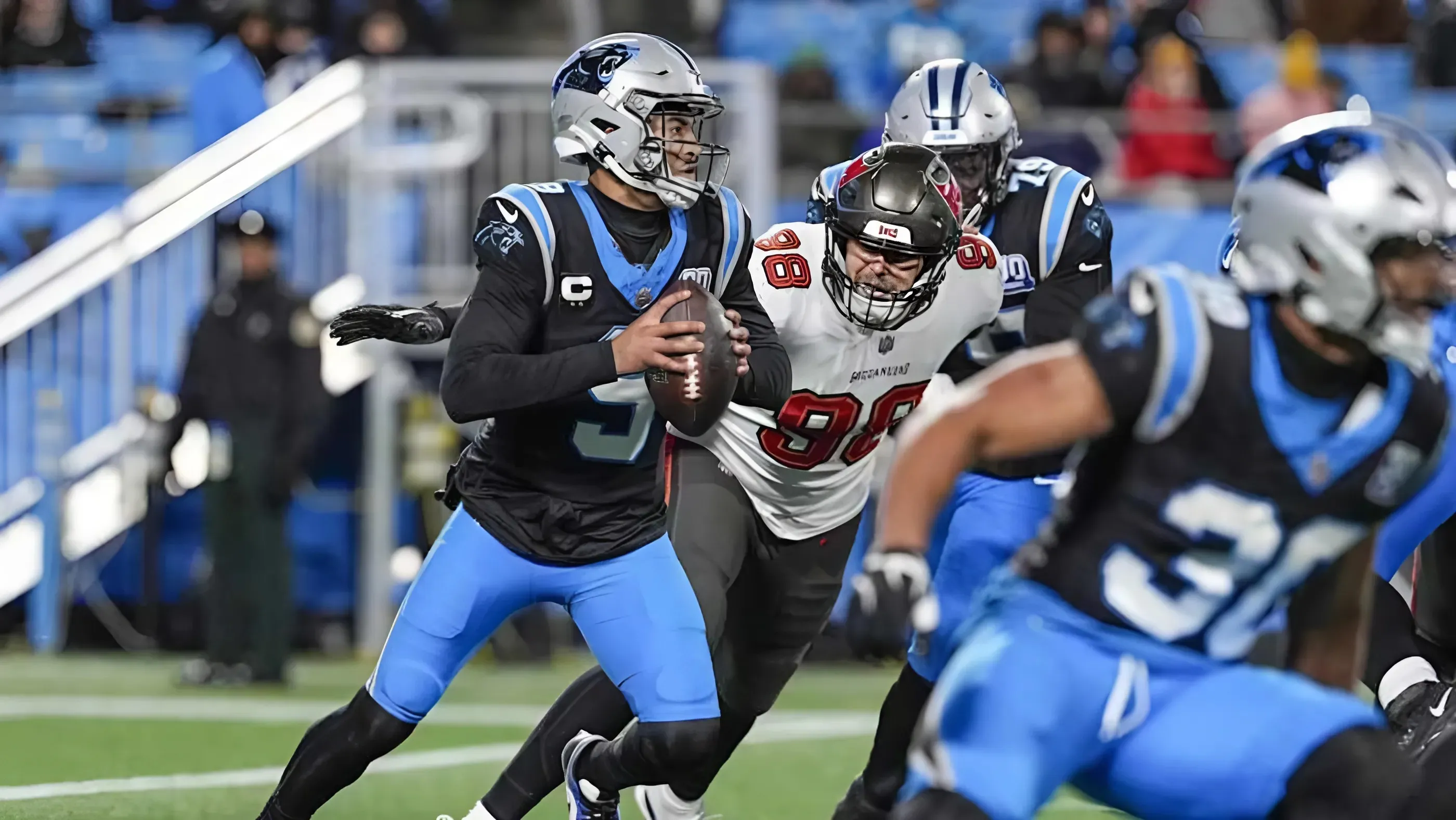 Pat McAfee heaps praise on Bryce Young, Panthers after OT loss to Buccaneers