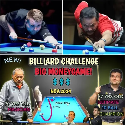 Shocking: Efren Bata Reyes - 70-Year-Old Wizard Faces Off Against 37-Year-Old Star In 10-Ball Challenge In America! Big Money Battle - Can Efren Shine In International Match?