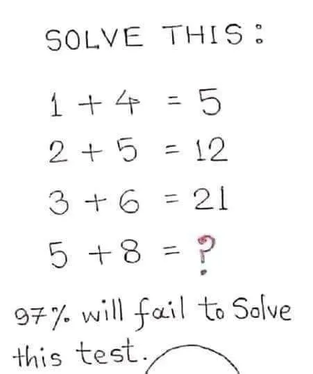 3. Math problem leaves the internet scratching their heads