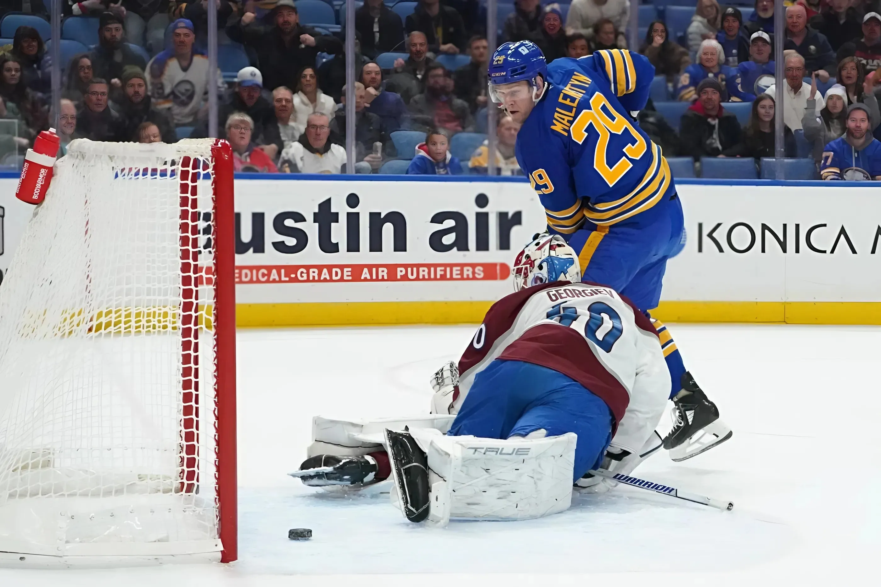 Sabres wrap: Nathan MacKinnon helps Avalanche erase 4-goal deficit to win 5-4