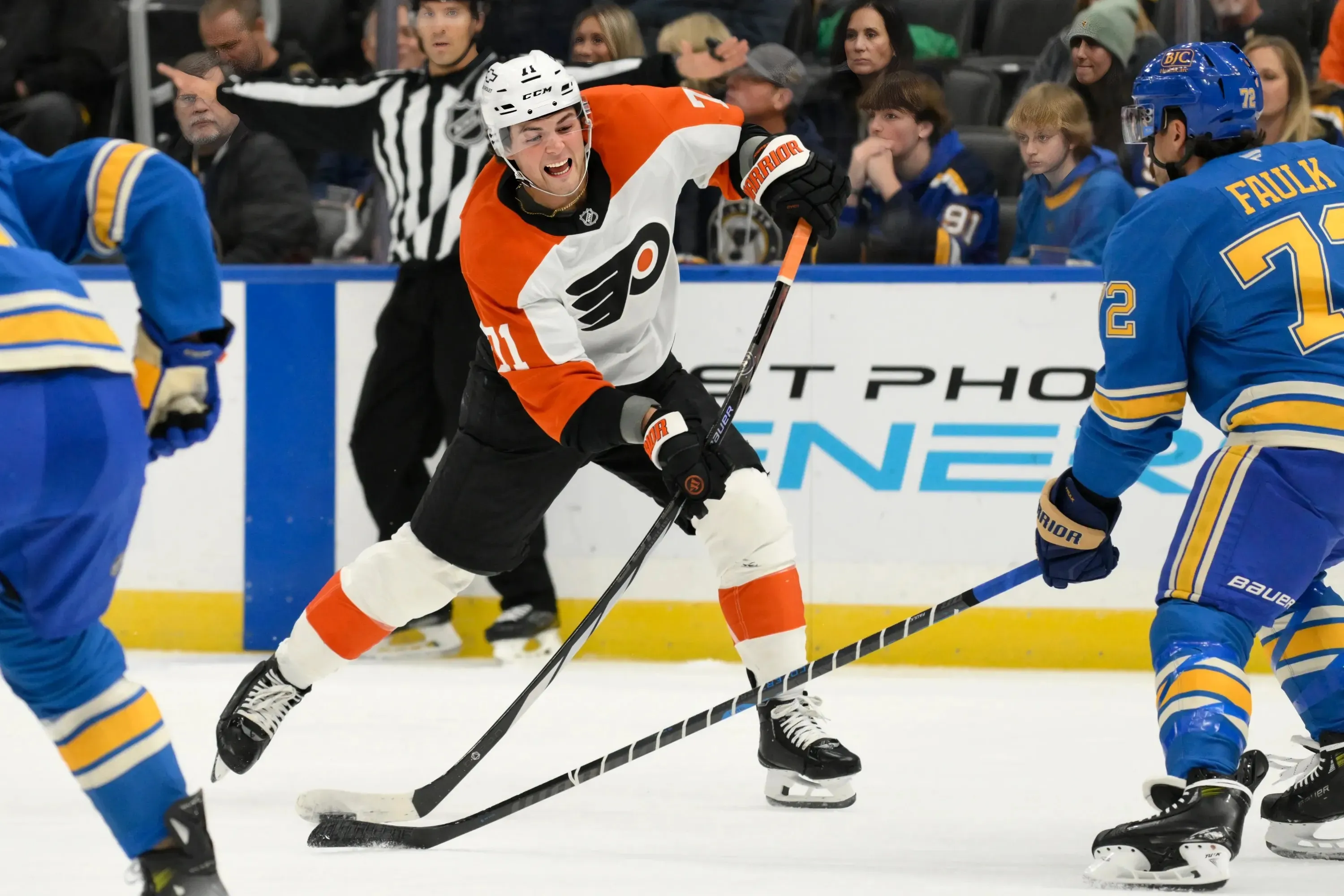 Michkov Lifts Flyers over Blues in OT, 3-2