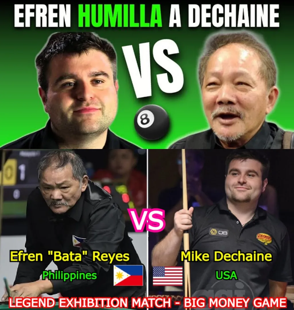 EFREN REYES VS MIKE DECHAINE: LEGENDARY EXHIBITION 2024 WITH A SHOCKING MONEY RACE!