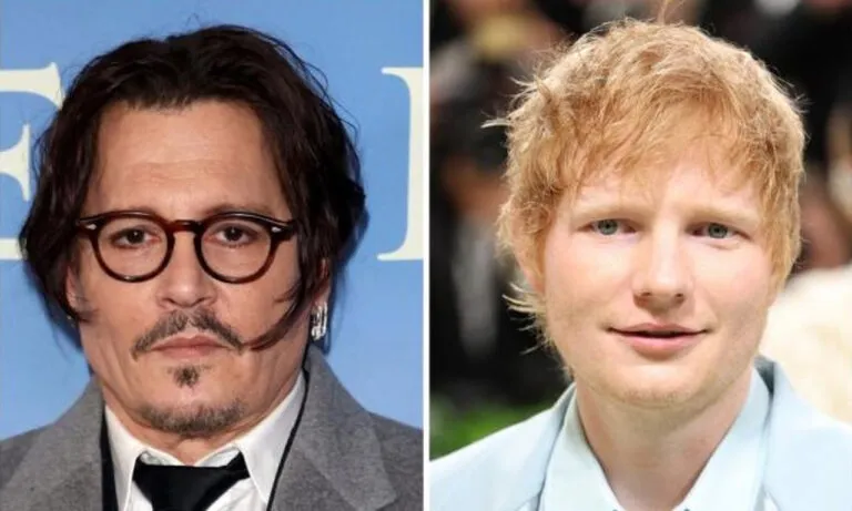 9. Ed Sheeran Drinks A Pint With Johnny Depp And Fans Want Him Cancelled