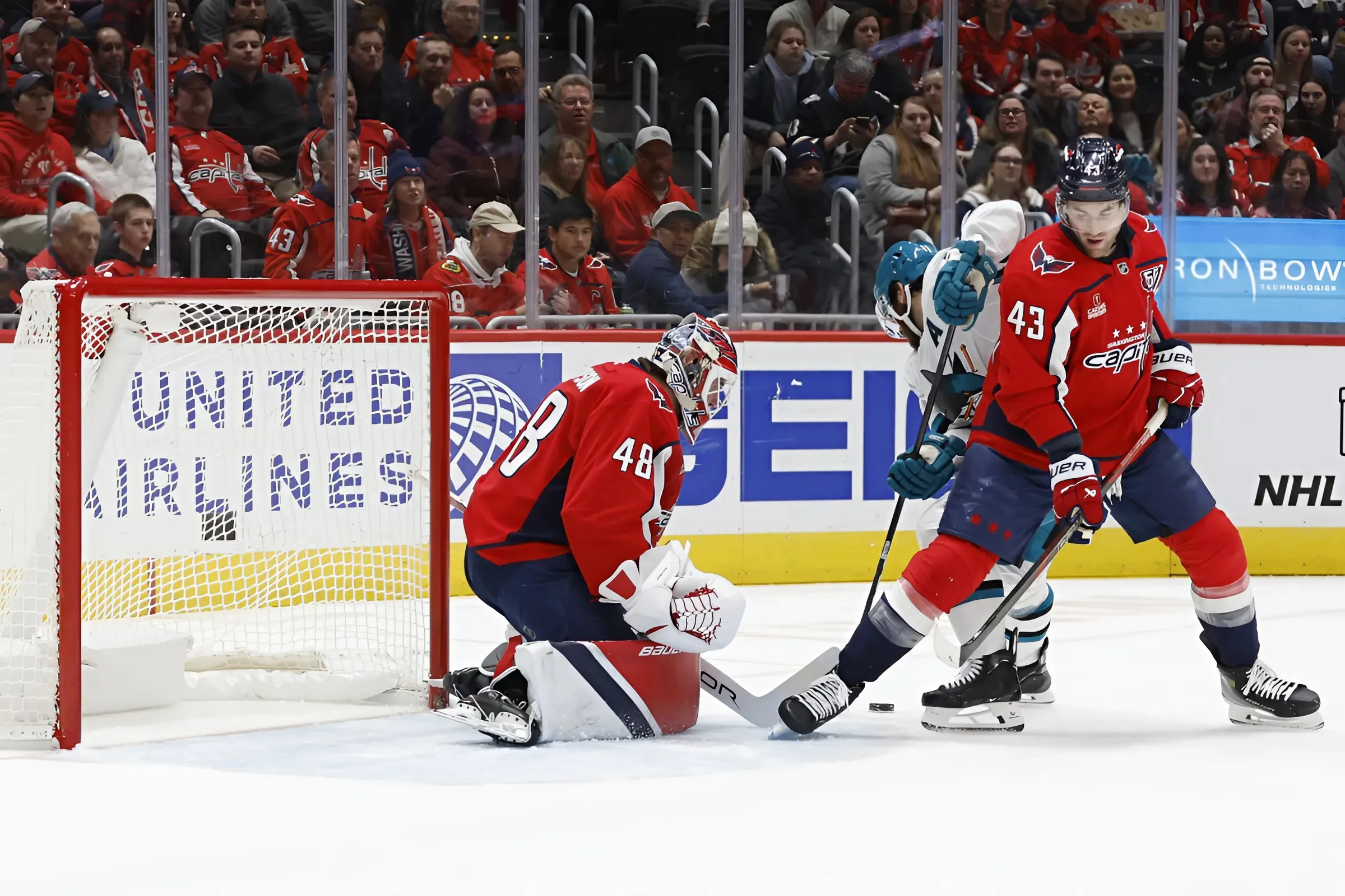 Capitals never get out of first gear in home loss to Sharks