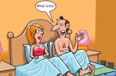 9. Joke of the day: A woman is sitting bed with her lover