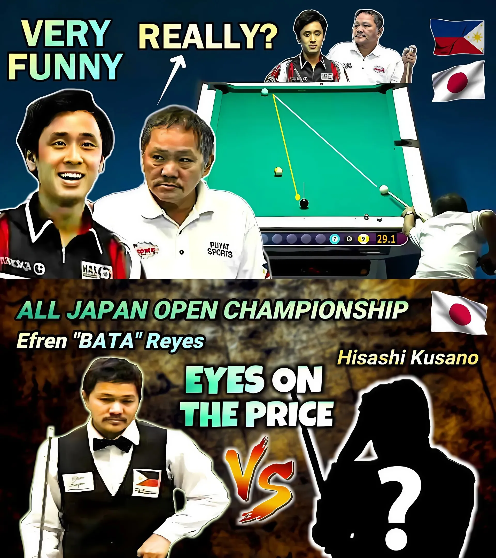 Efren 'BATA' Reyes: The KICK SHOT Genius Who Shocked The Japanese 9-Ball Championship!
