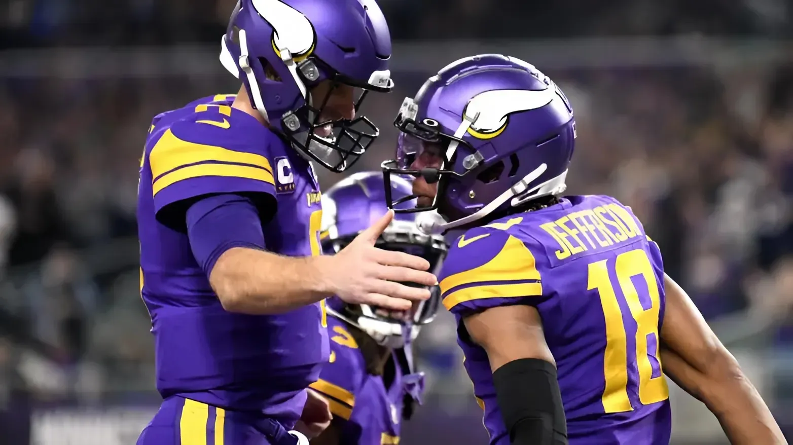 Justin Jefferson’s 2-Word Reaction to Kirk Cousins Leaving Vikings