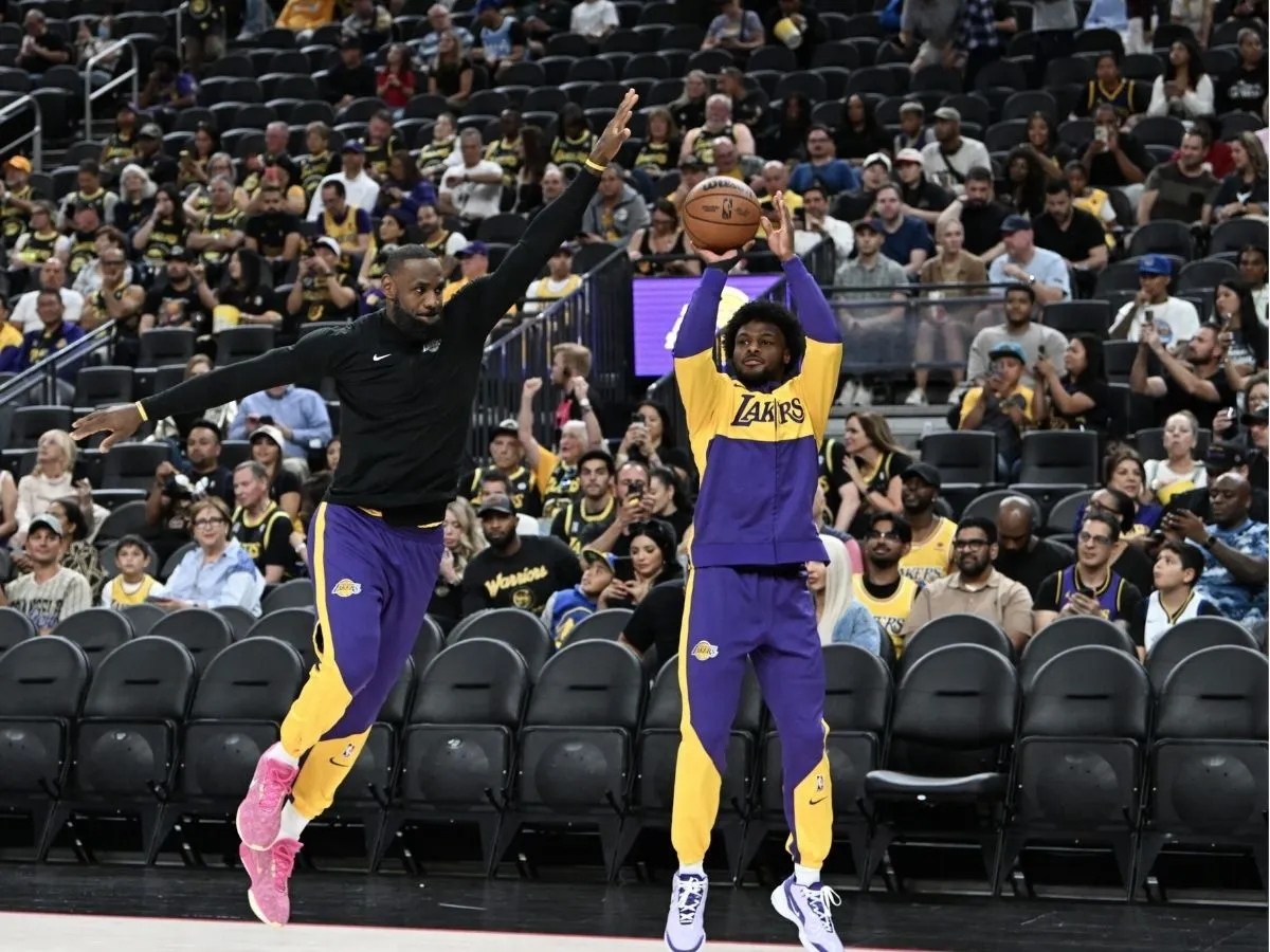 Bronny James Made Coolest Play of His NBA Career in Lakers' Win Over Trail Blazers