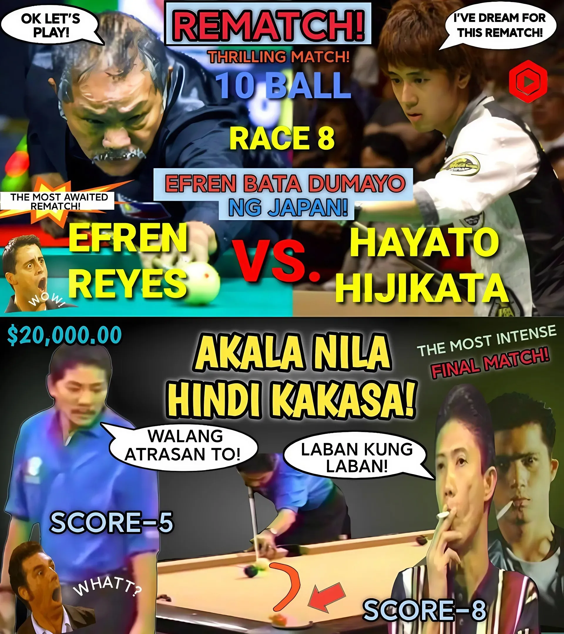 Don't Do Anything Stupid, Because He's the King of Billiards: You Can't Hide Anything From EFREN BATA REYES!