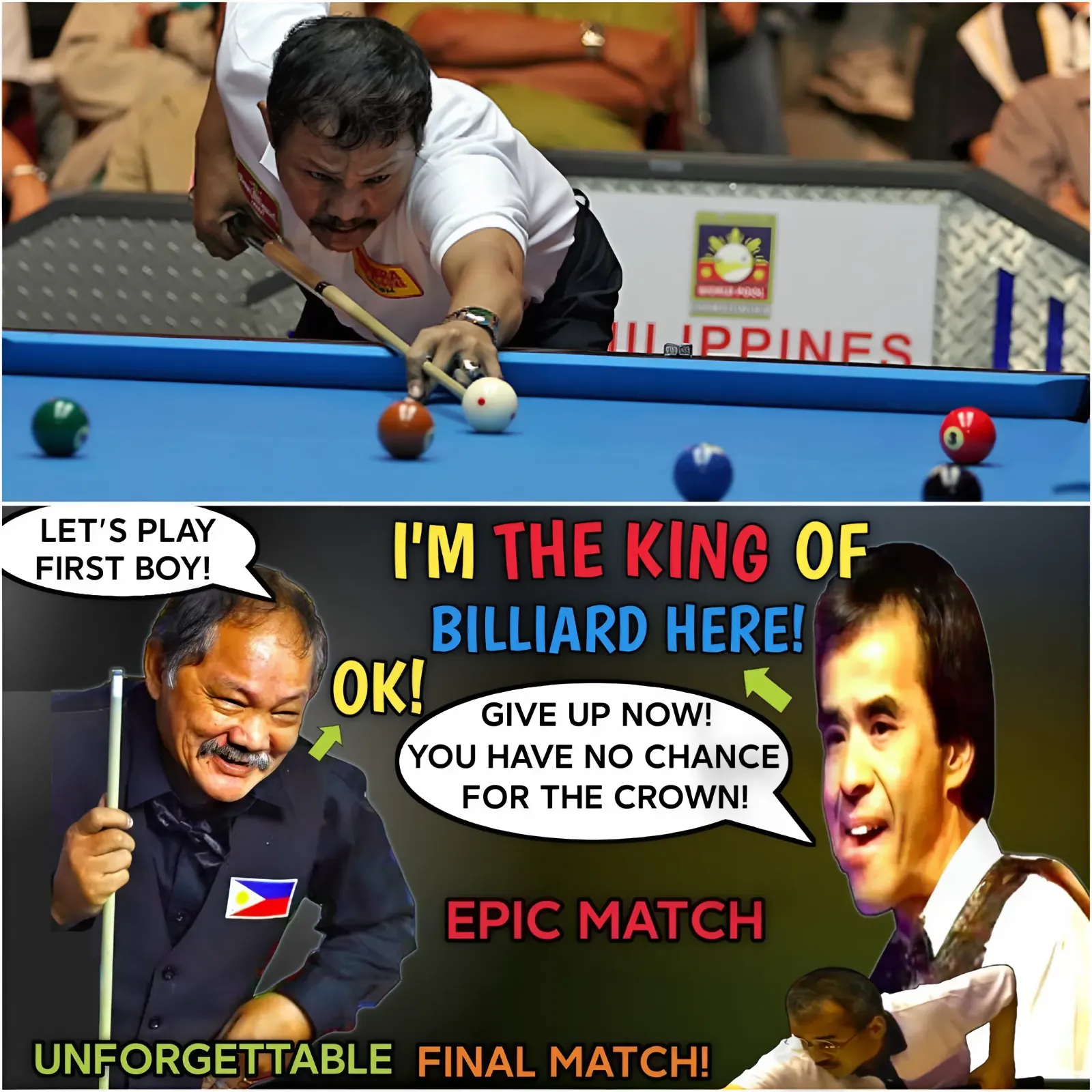 JAPANESE BILLIARDS KING IS CONFIDENT HE CAN STOP LEGENDARY EFREN BATA REYES' MAGIC SHOT! 🏆