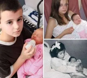 P3. UK’s ‘youngest ever mum gives birth aged 13 with family unaware of pregnancy’