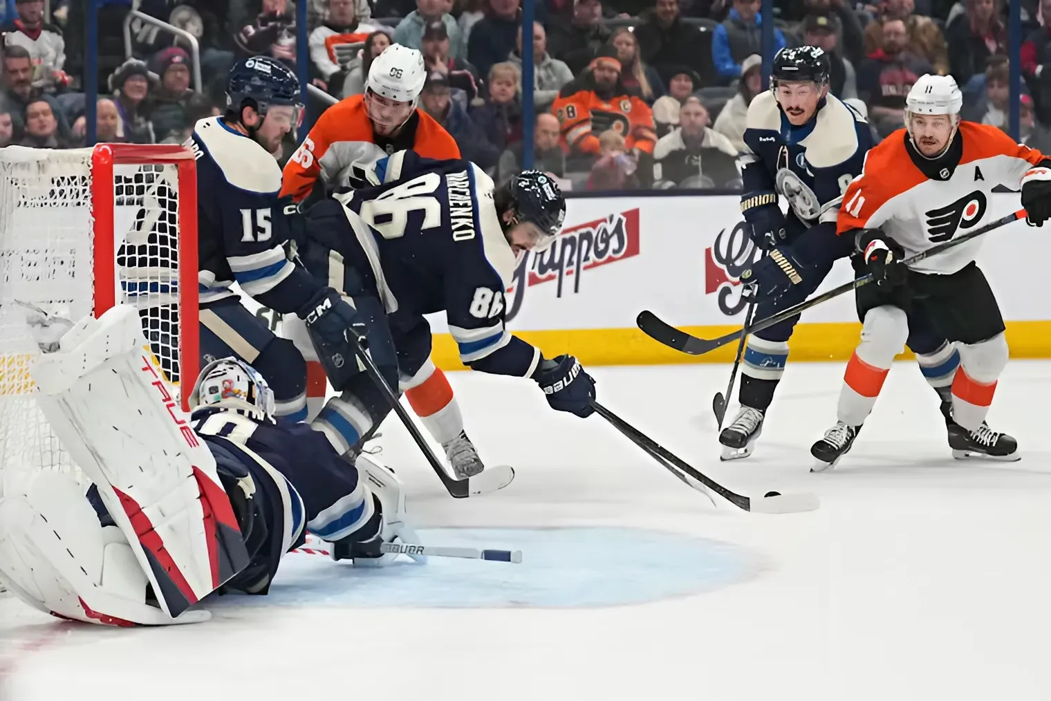 Travis Konecny scores twice in Flyers’ 5-3 win over Blue Jackets