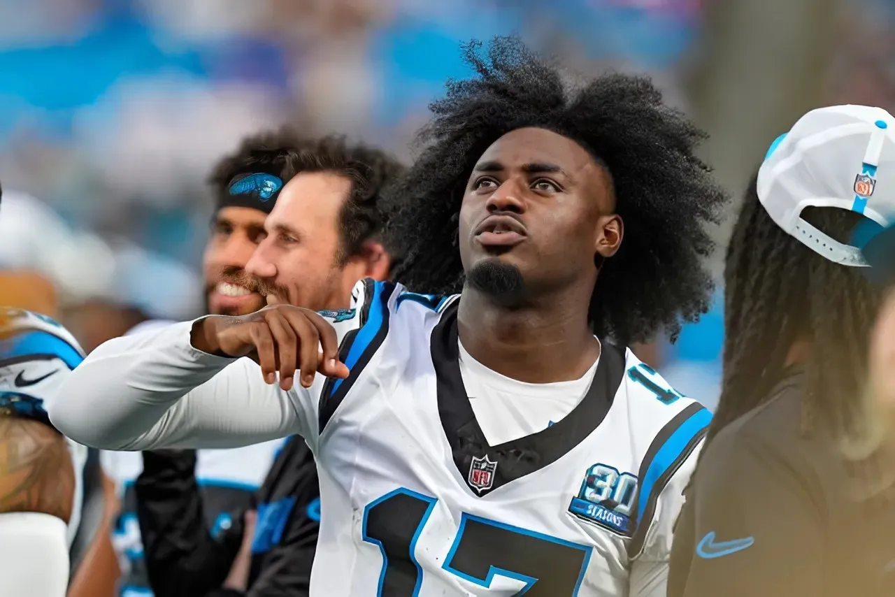 Panthers WR Xavier Legette hilariously admits he decided to lay low after drop vs. Eagles