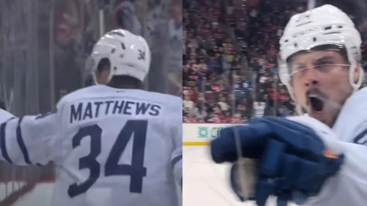 Did Auston Matthews Point At PK Subban Following Maple Leafs' Overtime Winner Against Devils?