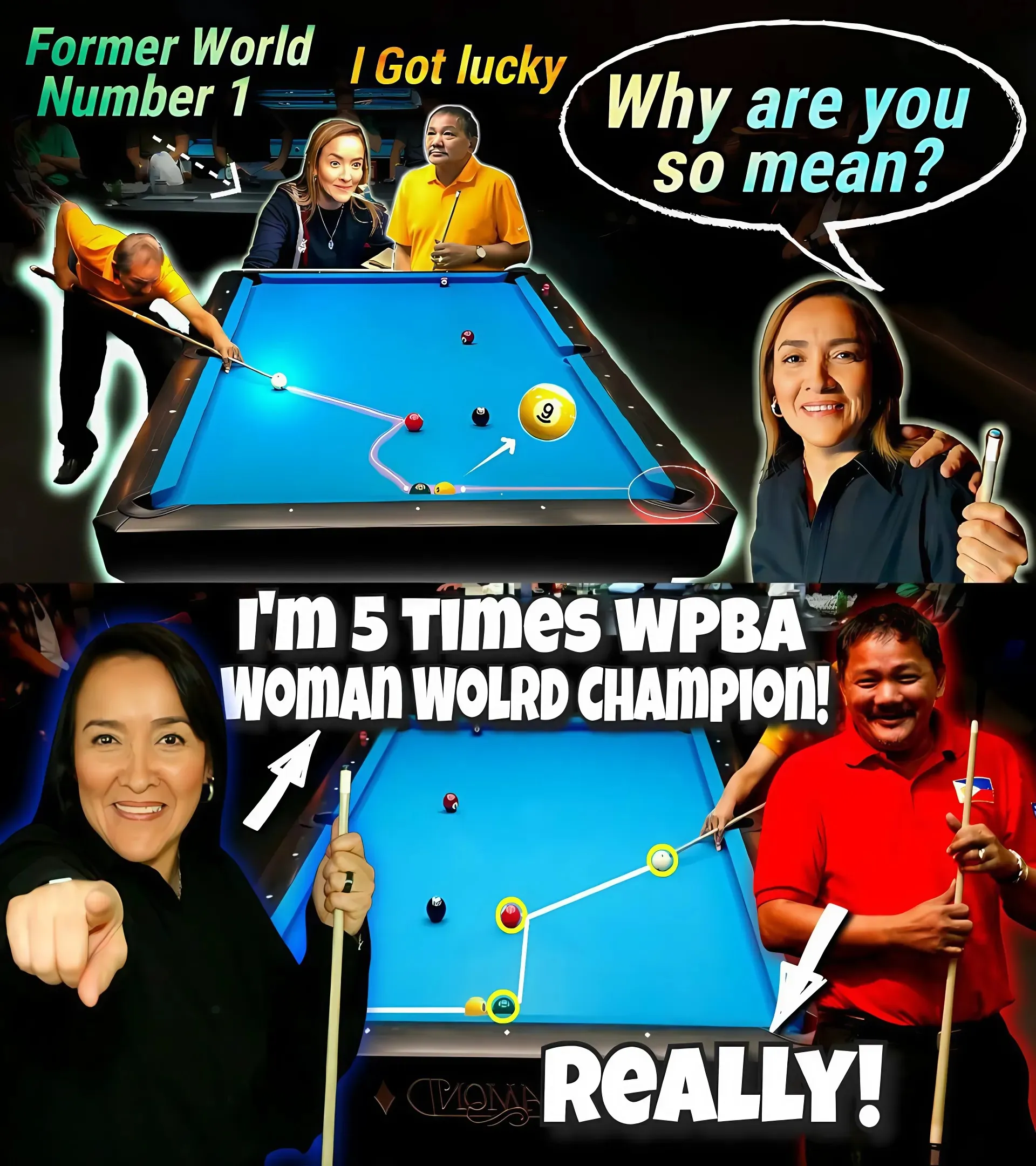 Classic Fight: Efren Reyes Defeats 5-Time WPBA Champion In Can't-Miss Fight!