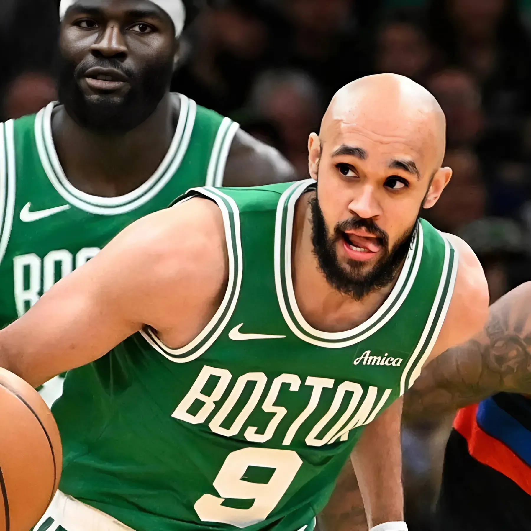 Celtics' two-man three-point barrage downs Pistons