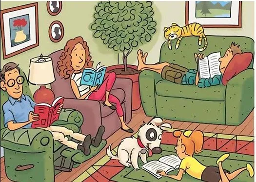 5. There are 6 hidden words in this family picture – can you find them?