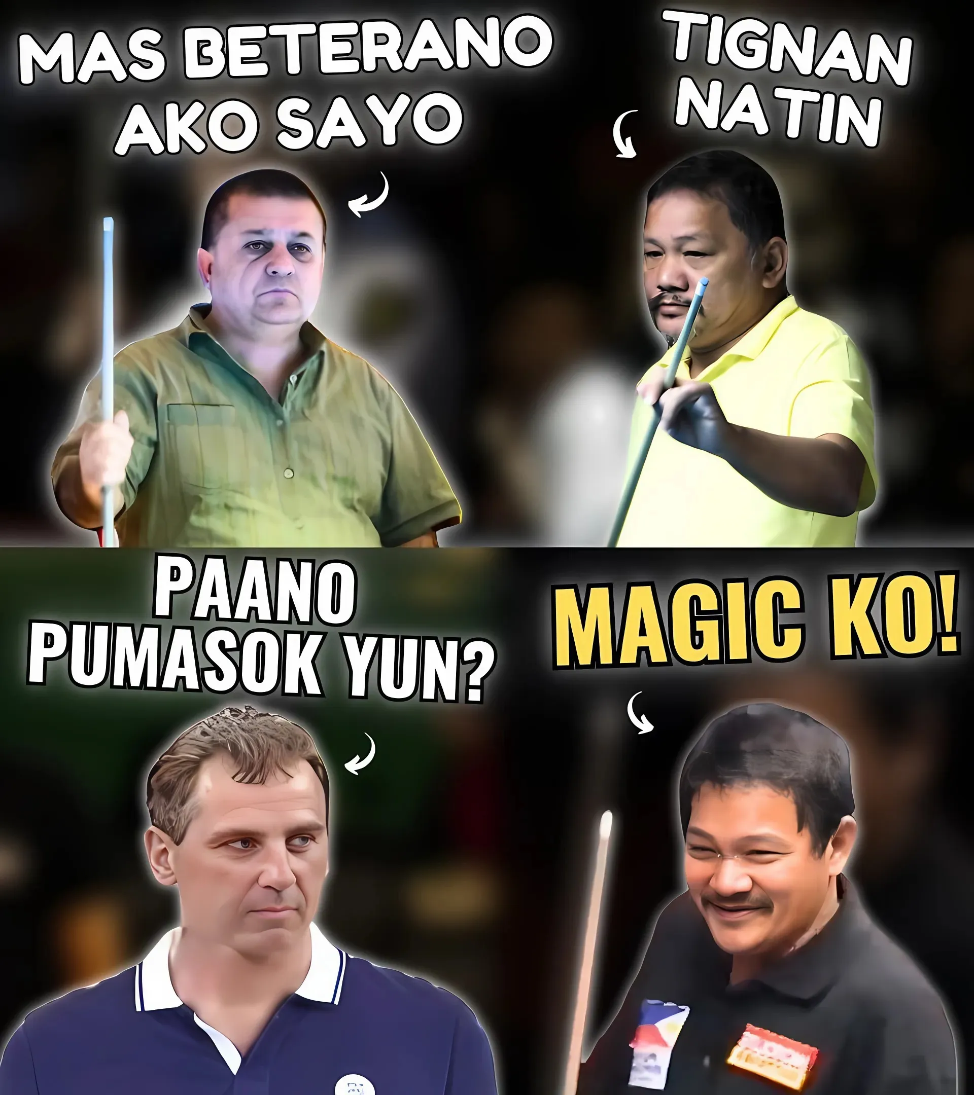 Stupidly Provoked, Opponent Tries to Defend But Still Powerless Against Efren Reyes' Domination!"
