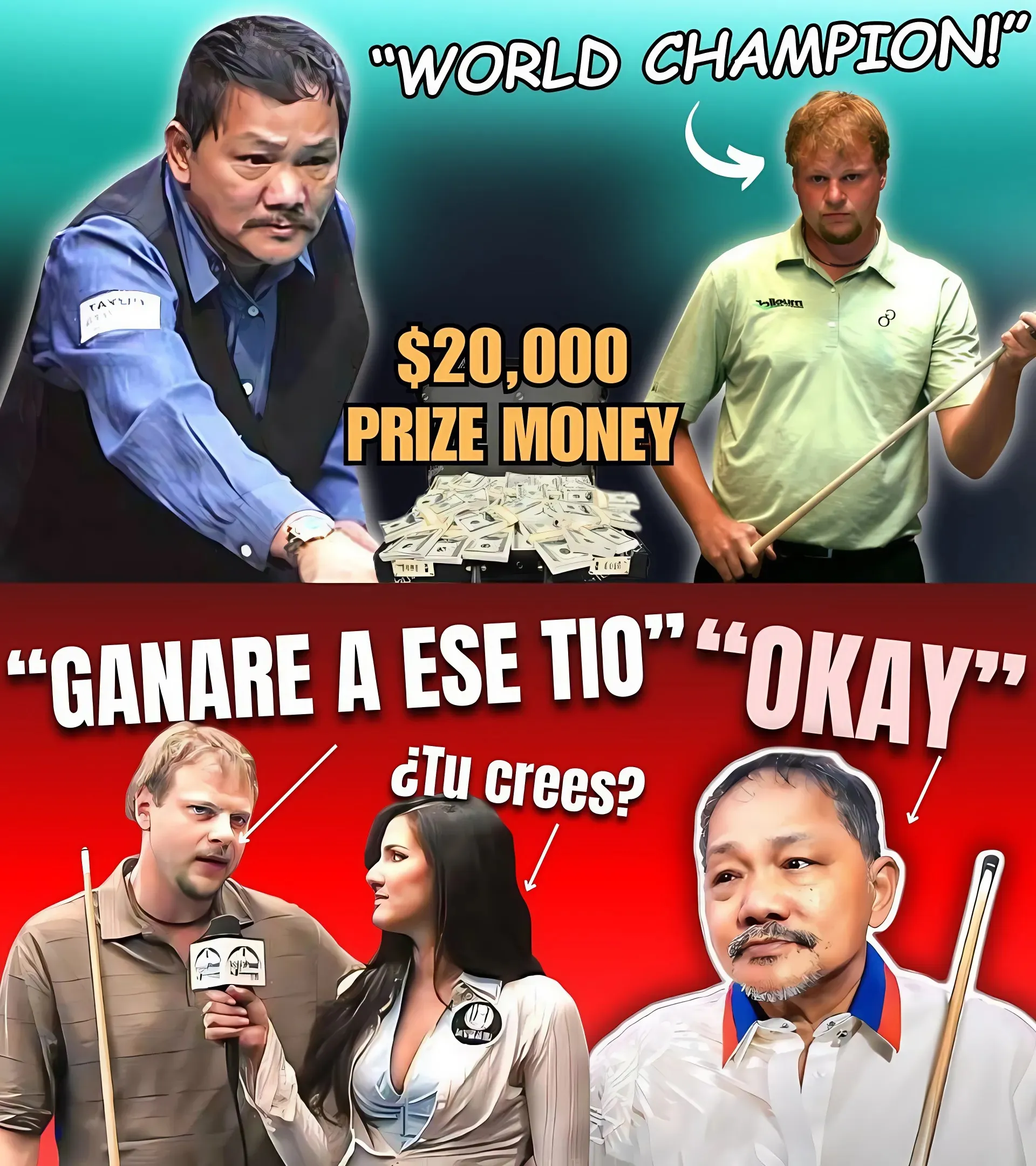 Confident Champion Gets A Bitter Lesson From Efren Reyes: An Unbelievable Fight! Confident Champion Gets A Bitter Lesson From Efren Reyes: An Unbelievable Fight!