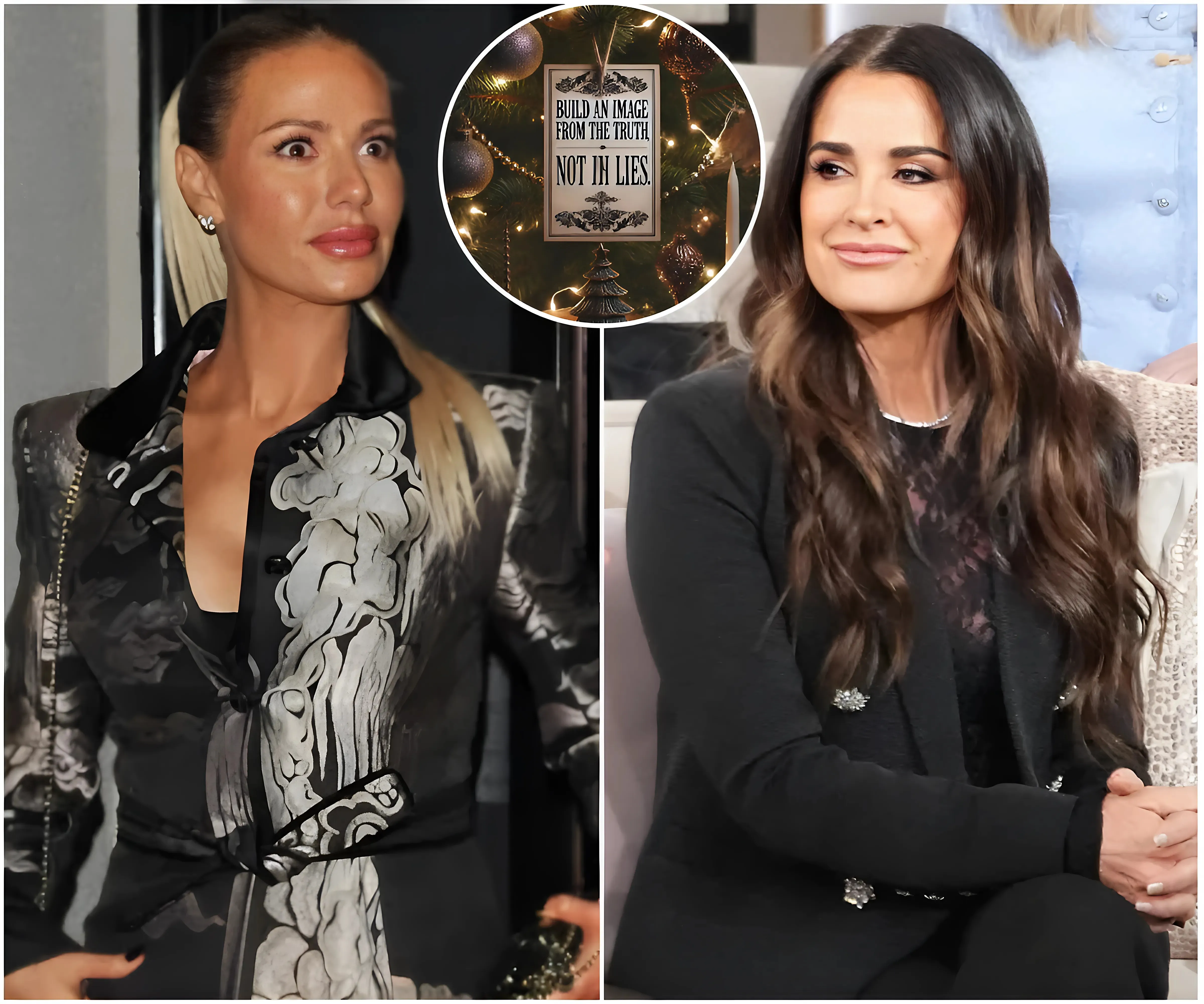 Dorit Kemsley Causes a Stir: From Rumors of Leaving Mauricio's House Early in the Morning to a Mysterious Christmas Tree with a 'Shade' Message Aimed at Kyle Richards - suong