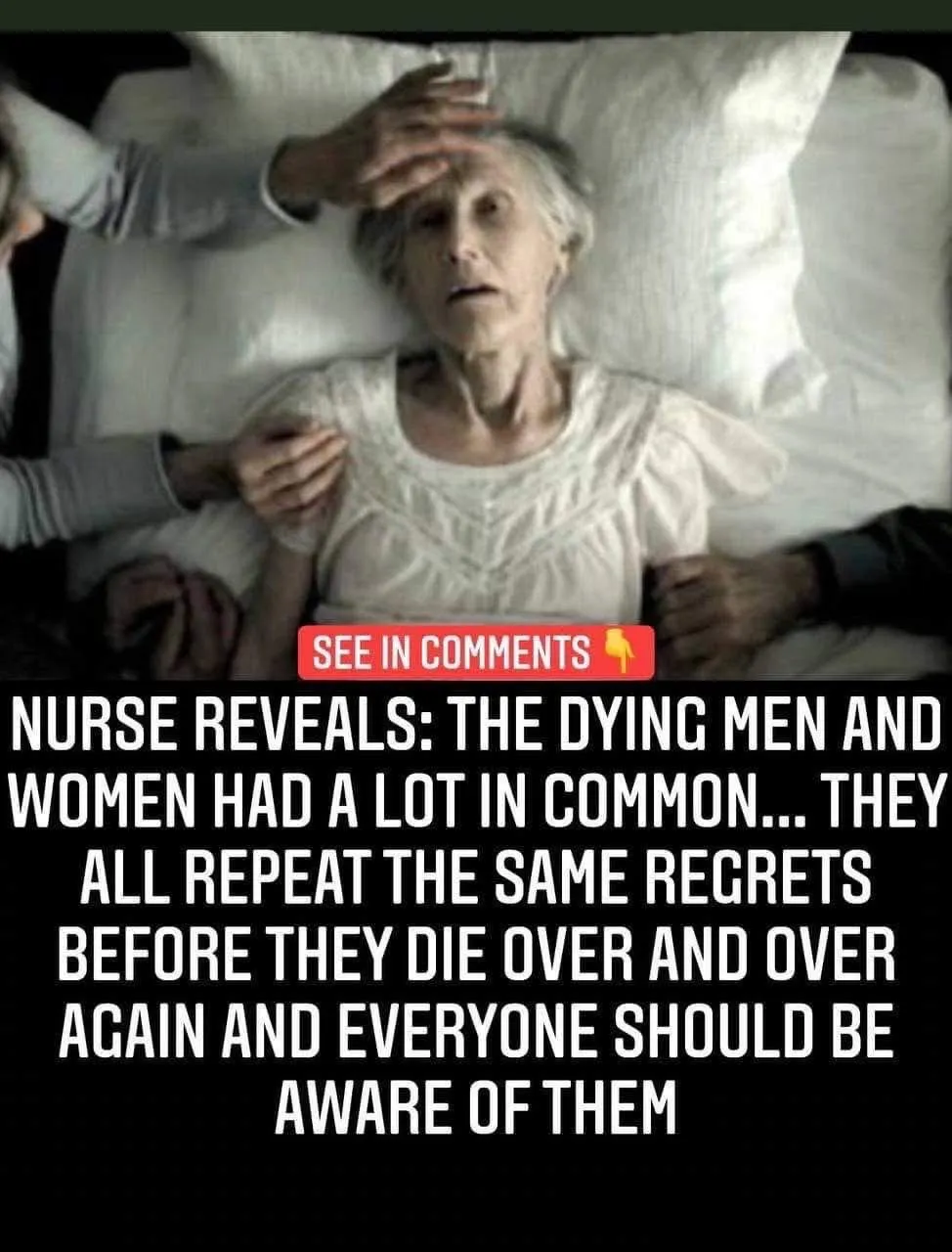 5. Nurse at palliative care reveals the top 5 regrets of people right before they died