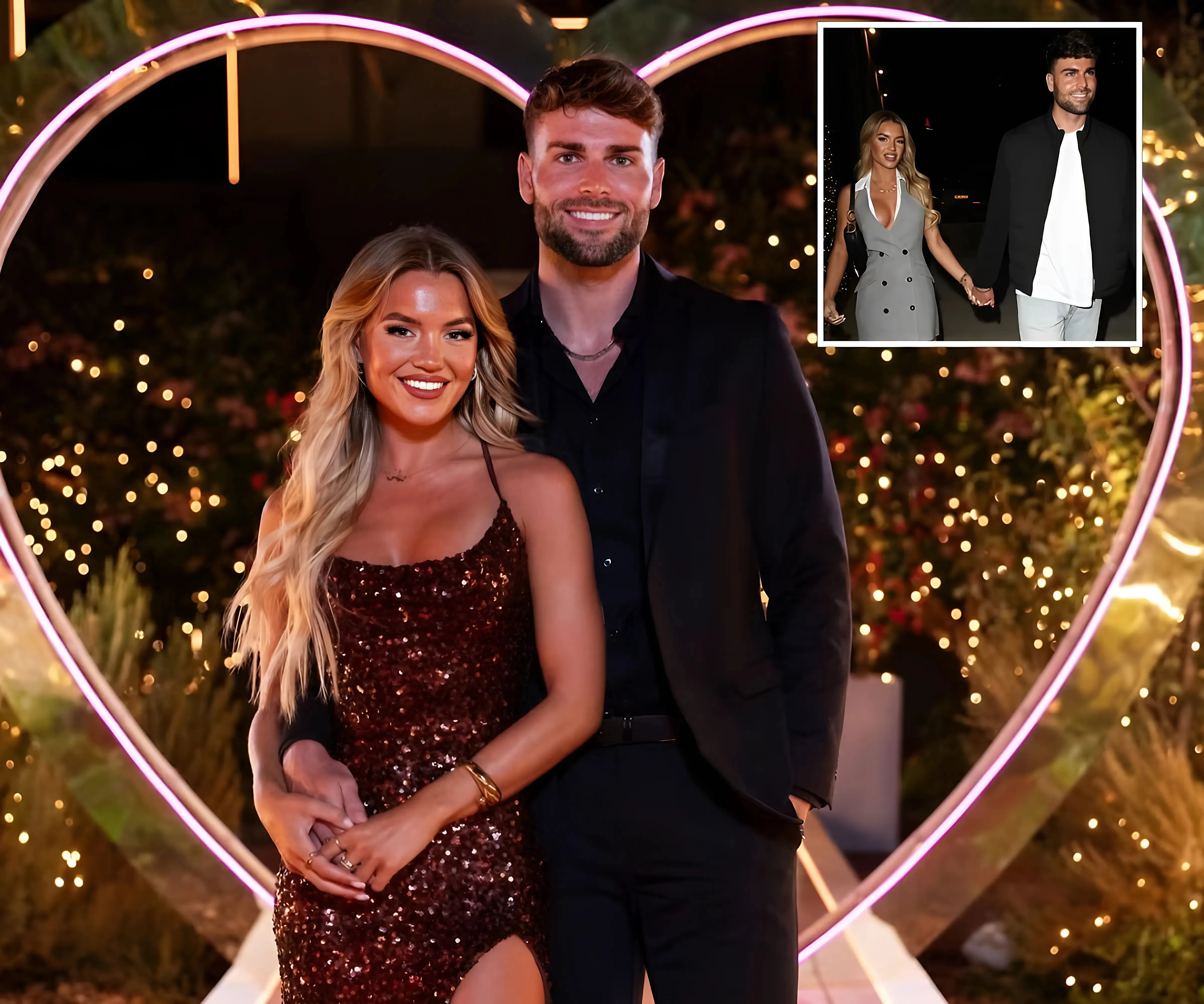 Love Island's Molly Smith puts on a VERY busty display in a plunging mini dress and totes £4K Dior bag as she enjoys romantic date with boyfriend Tom Clare - suong