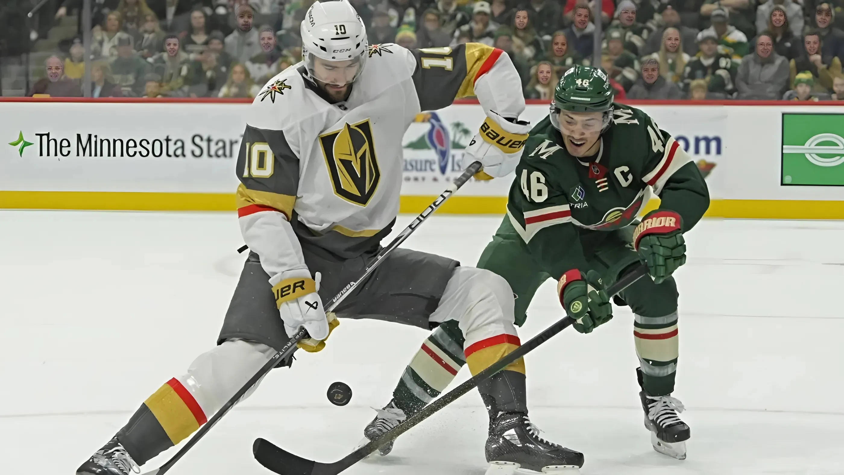 Victor Olofsson (2 goals) leads Knights past Wild