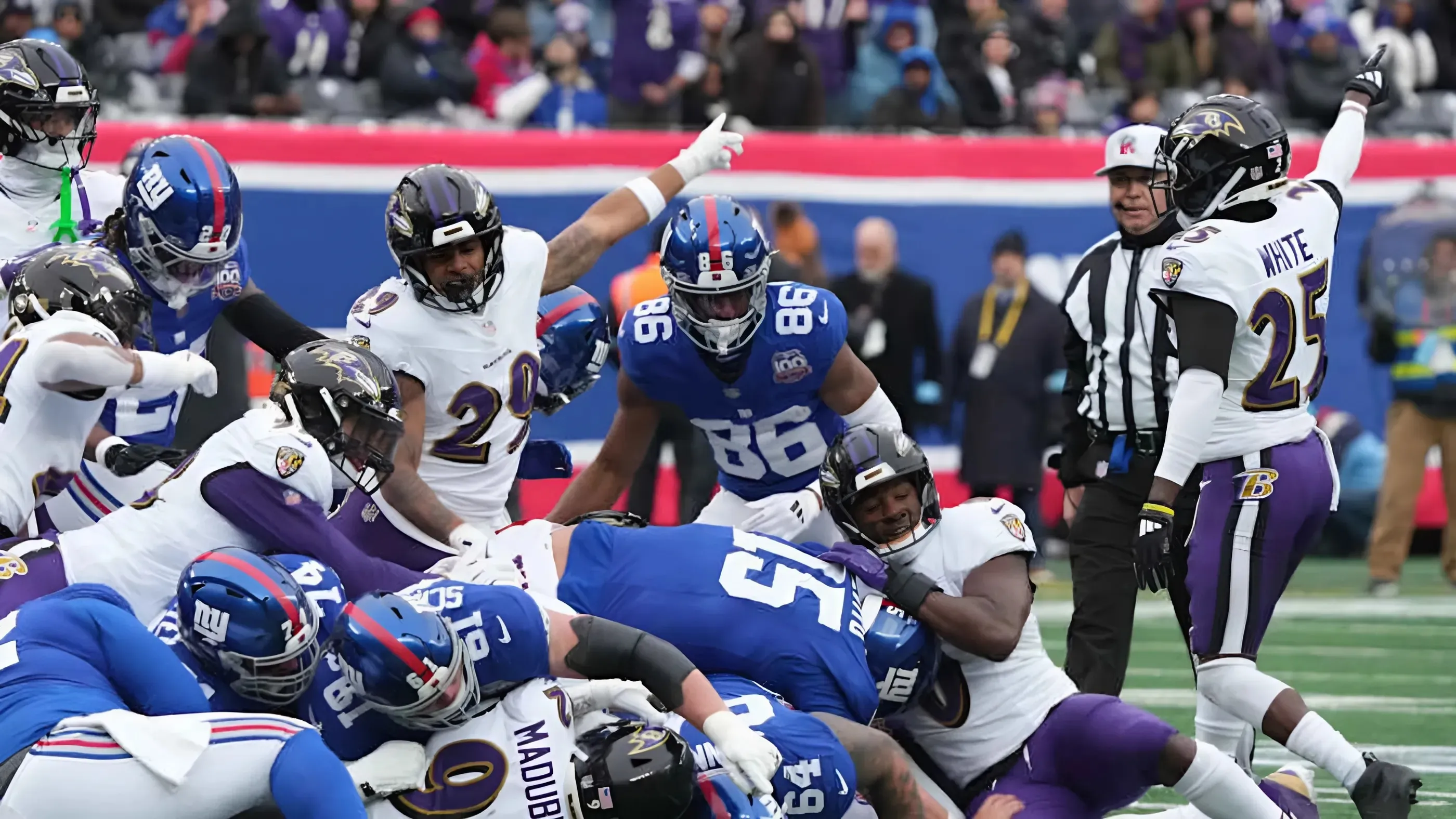 Stats That Told The Story in the New York Giants' 35-14 Loss to Baltimore Ravens