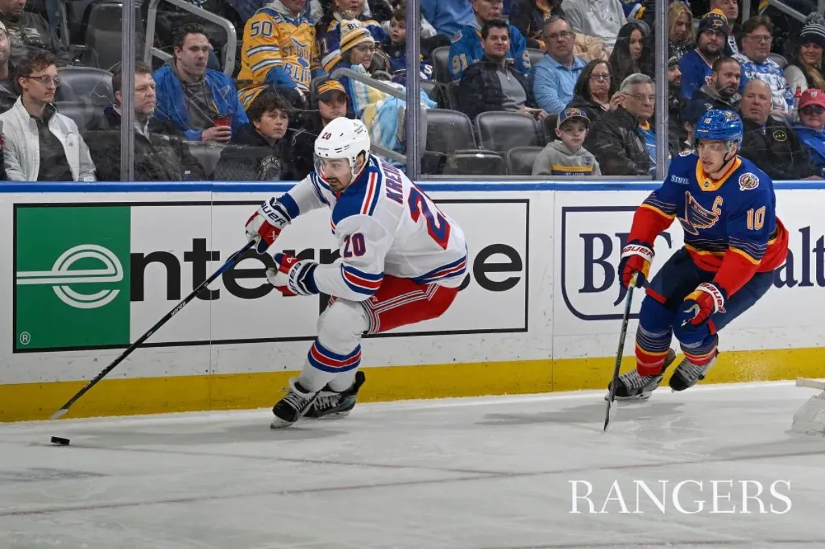 Rangers’ late comeback bid falls short as spiral continues with loss to Blues