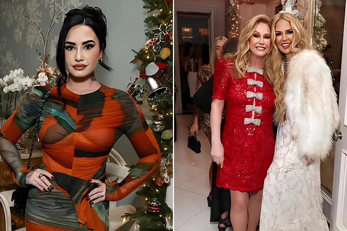 Demi Lovato and Rachel Zoe impress at Kathy Hilton's lavish family Christmas party with Kyle Richards - lulu