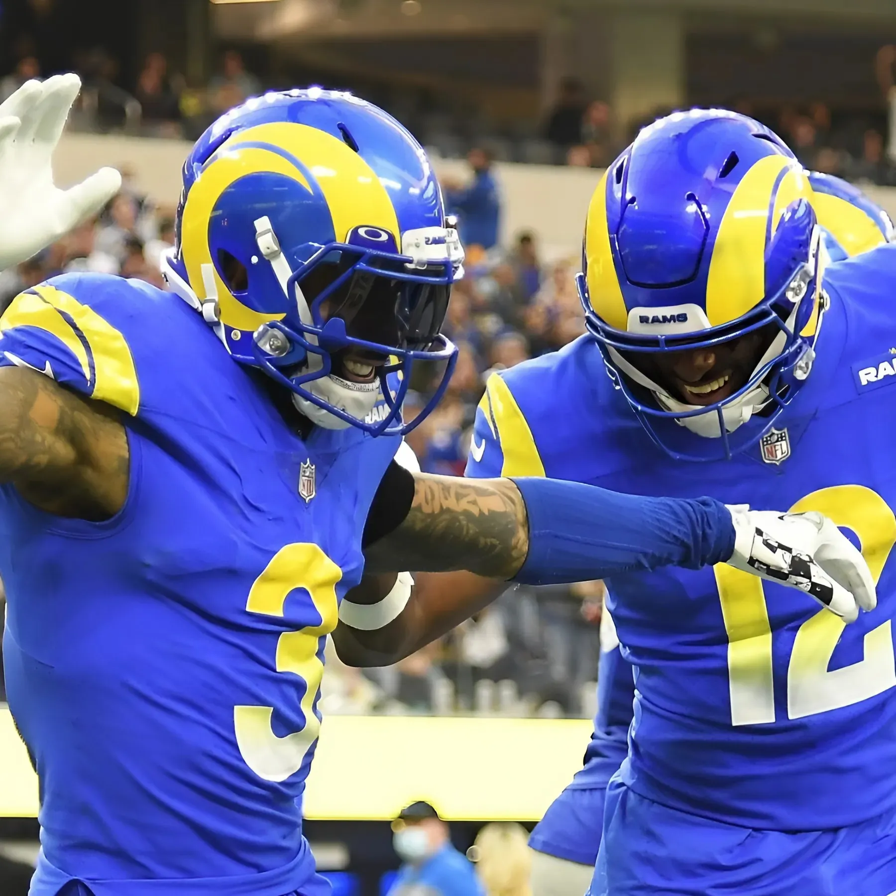 Rams' Sean McVay weighs in on Aaron Donald, Odell Beckham Jr. playoff reunions