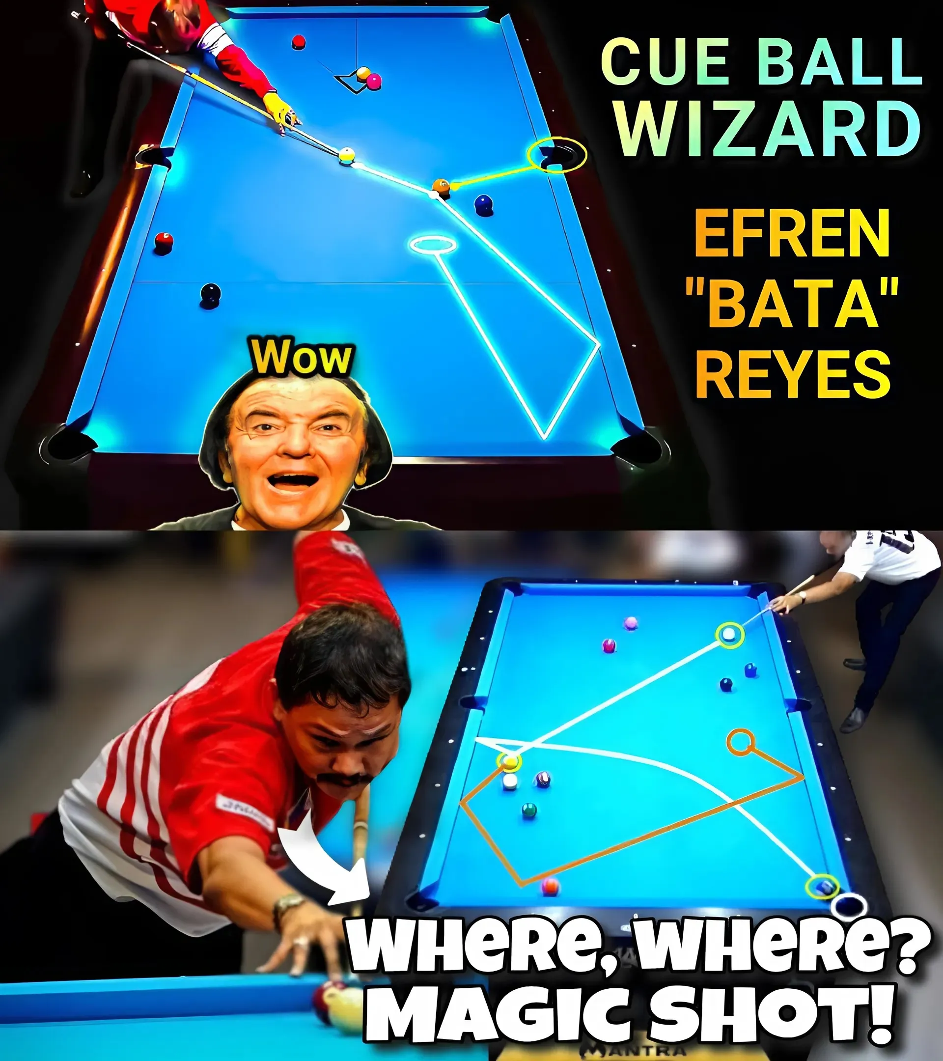 Legends Battle: Efren Reyes Vs Ronnie Maman In Magical 9-Ball – Top Shots!