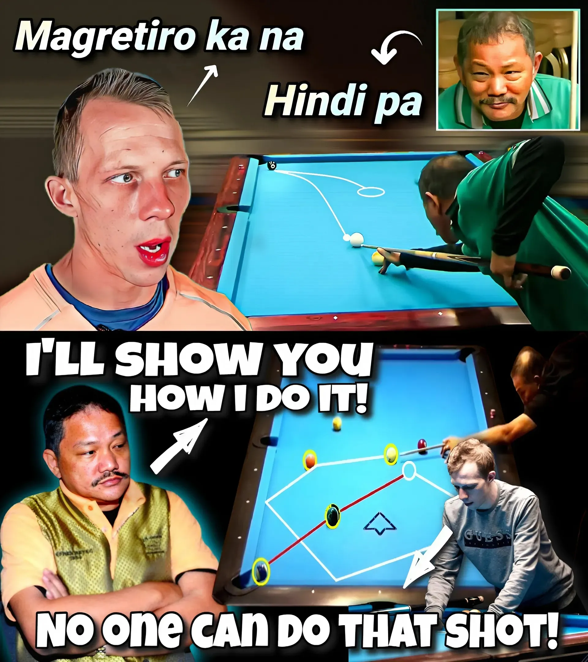 Snooker Miracle: Justin Bergman Doesn't Believe Efren Reyes Can Pull Off Magic Shot In Final!