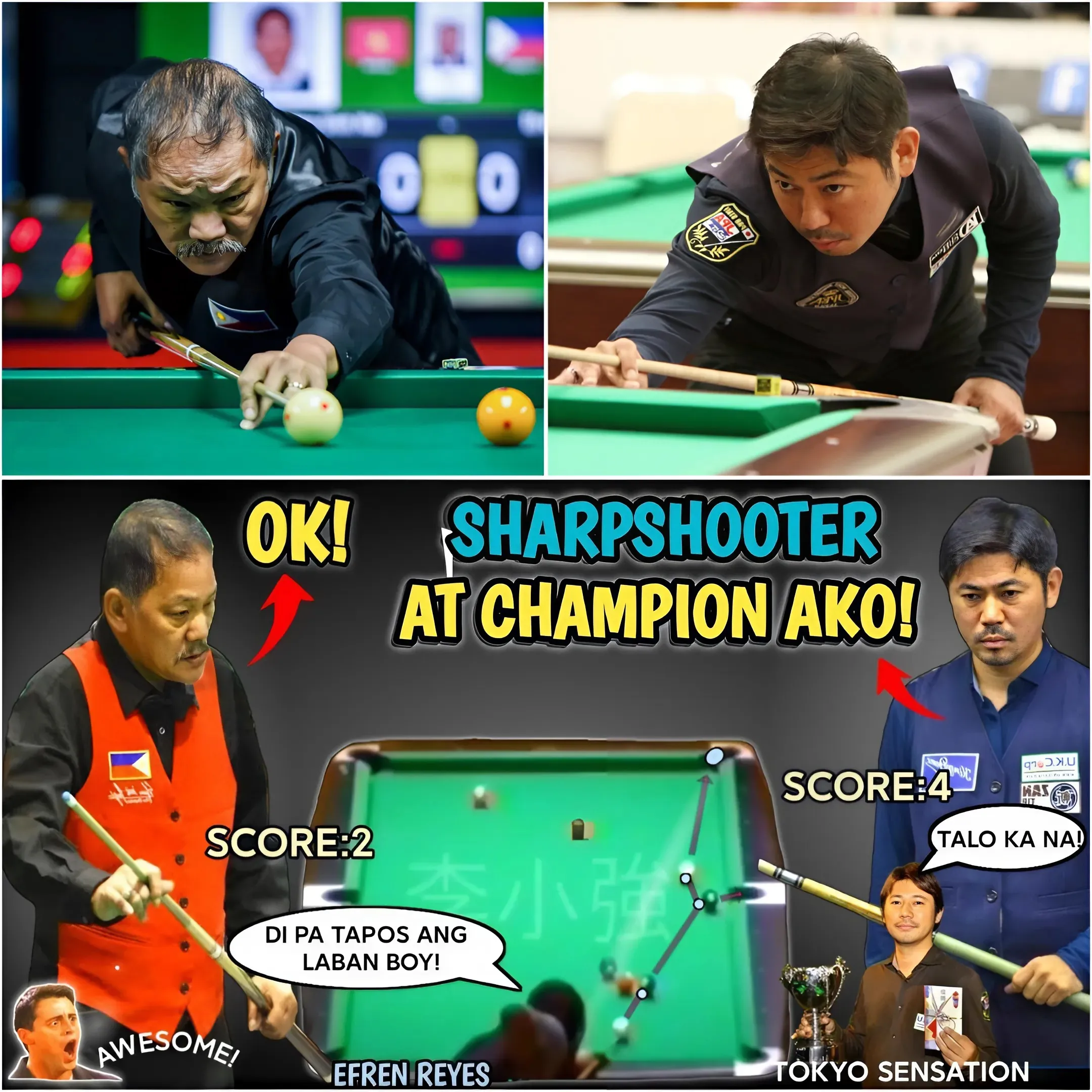 They Thought He Beat Efren Bata! Japanese Player Shocked By Legend's Victory!