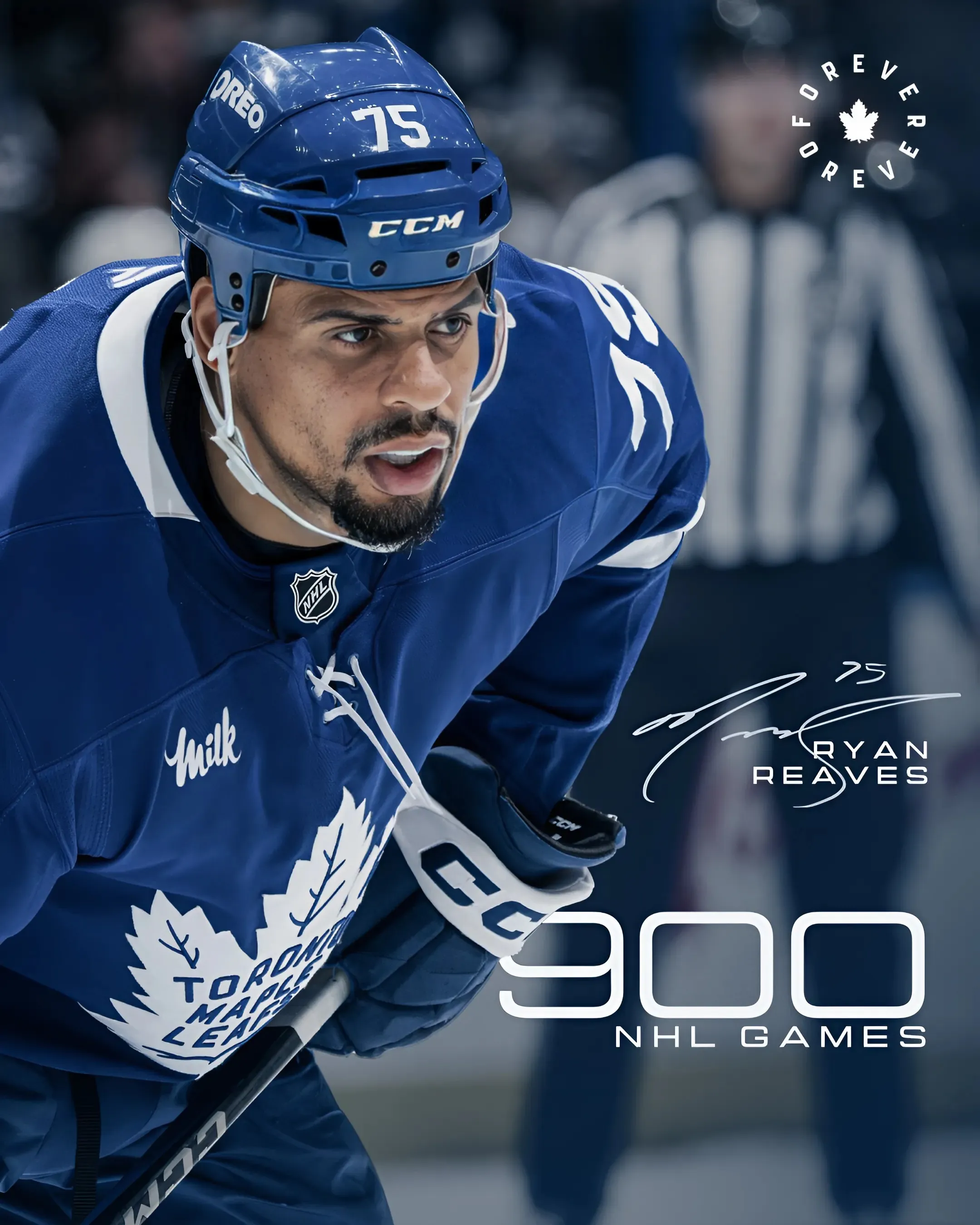 Maple Leafs’ Ryan Reaves Plays 900th Career NHL Game