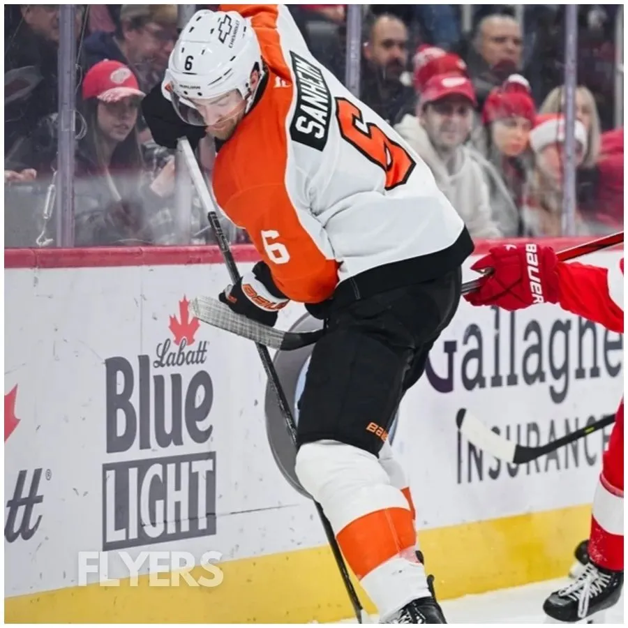 Wings pull out 6-4 win after Flyers' comeback