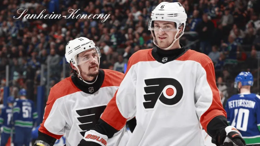 Sanheim-Konecny relationship as Flyers teammates like 'old married couple'