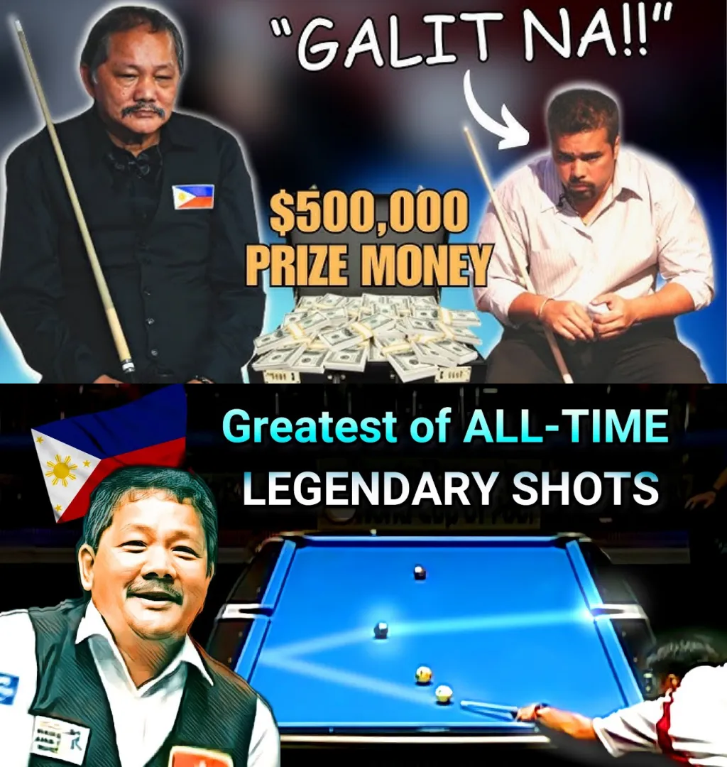 THOUGHT HE WAS THREATENING EFREN 'BATA' REYES? THE OPPONENT CHEERED LOUDLY, BUT THE END UP MADE THE ENTIRE STANDARD STUN! 💰 A HOT BATTLE FOR $500,000!