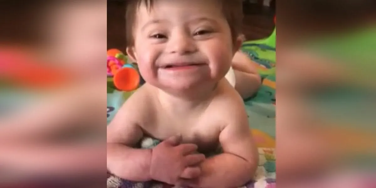 9. Video of adopted baby with Down syndrome smiling for her new mom goes viral