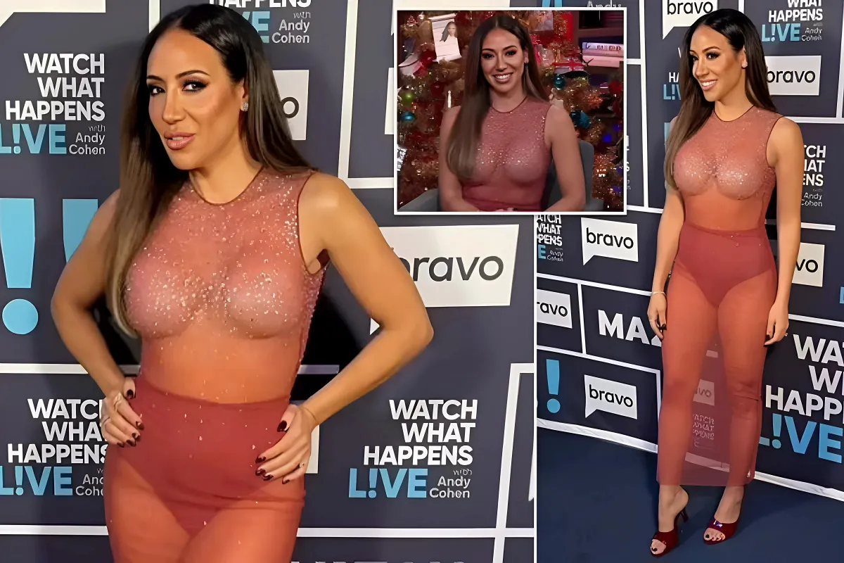 Melissa Gorga, 45, shocks fans as she bares it all in see-through braless look - quang