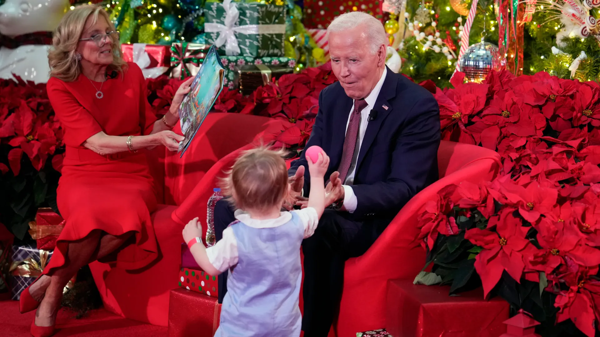 Biden and First Lady Bring Holiday Joy to Children’s Hospital, Continuing a Cherished Tradition