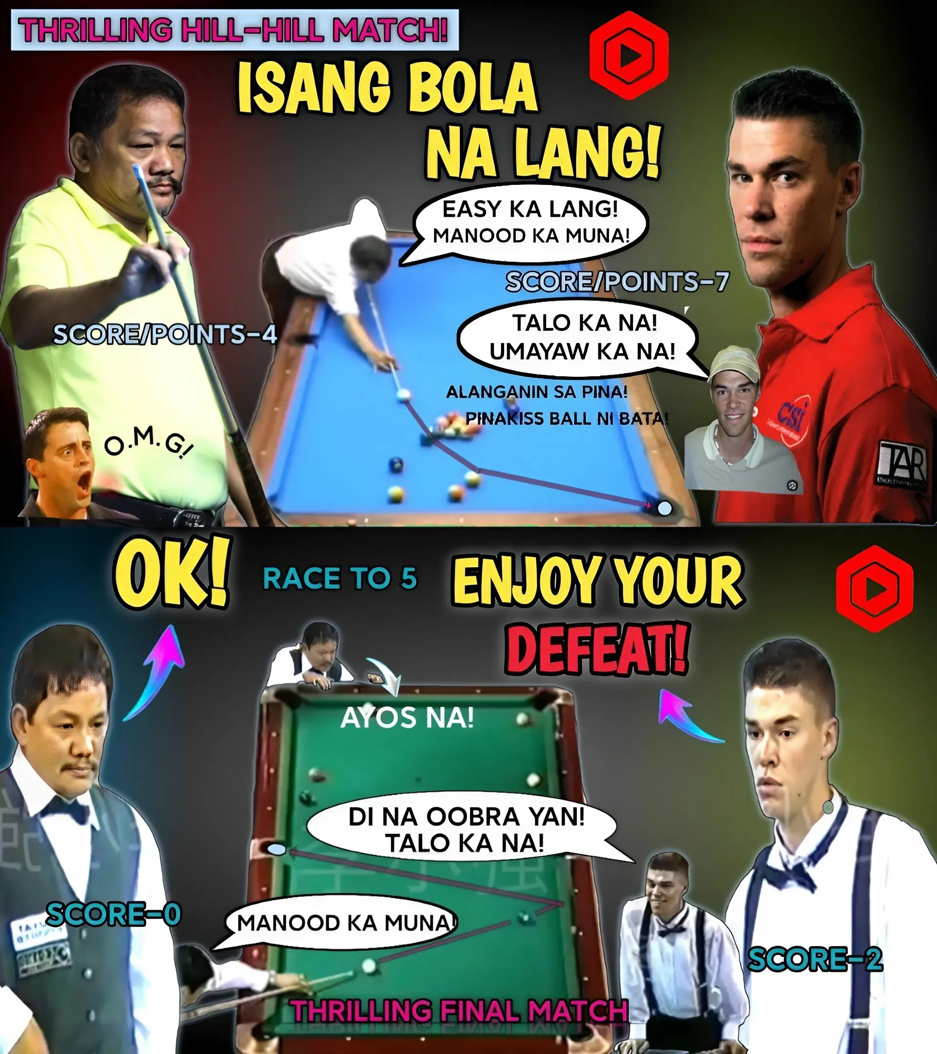 ⭐️ American Billiards Star Confidently Defeats Miracle Efren Bata In The Final: The Top Battle Is About To Explode! ⭐️