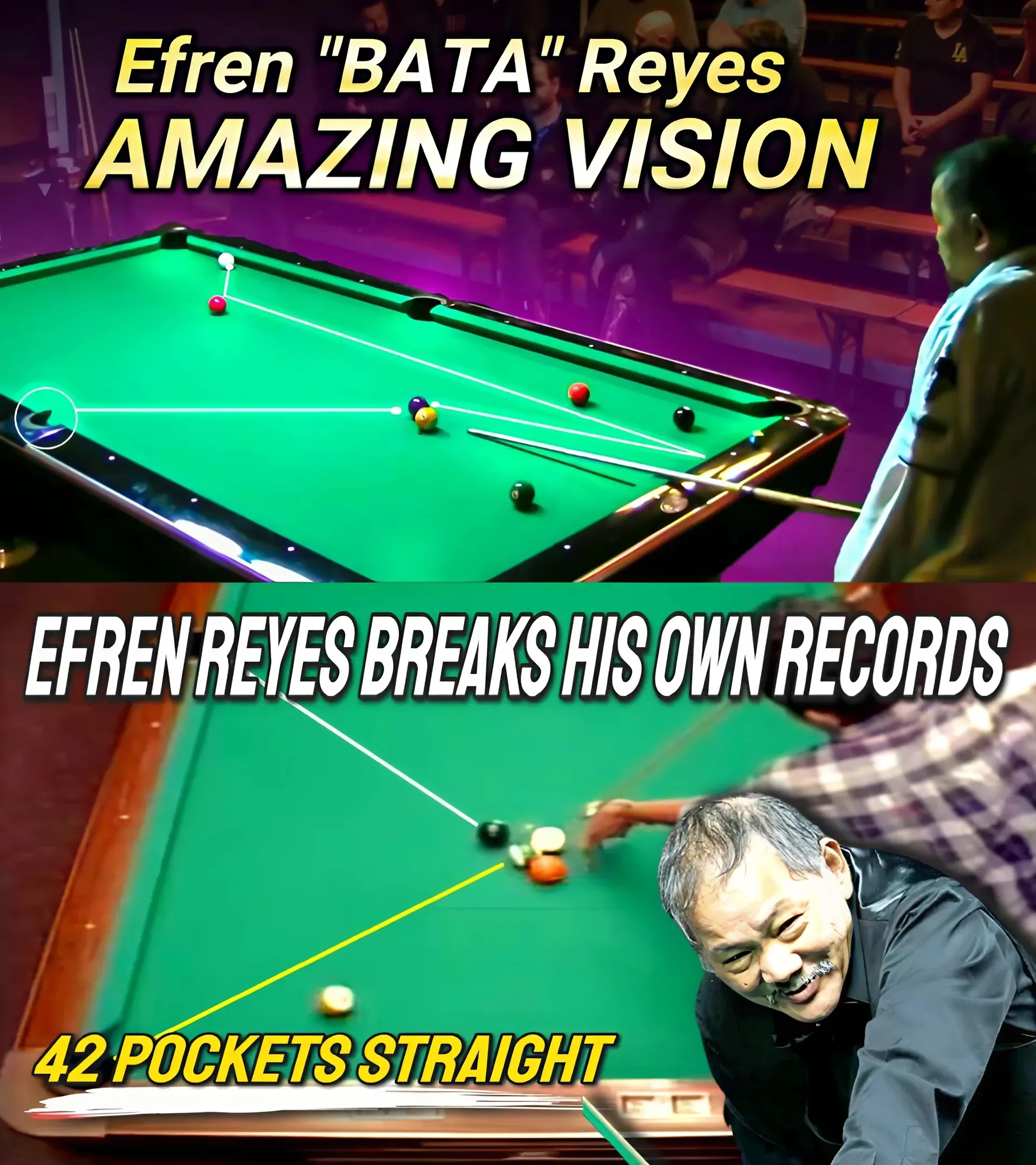 ❗️Efren Reyes Breaks His Own Record At Straight Pool Championship: Shocking Battle!❗️