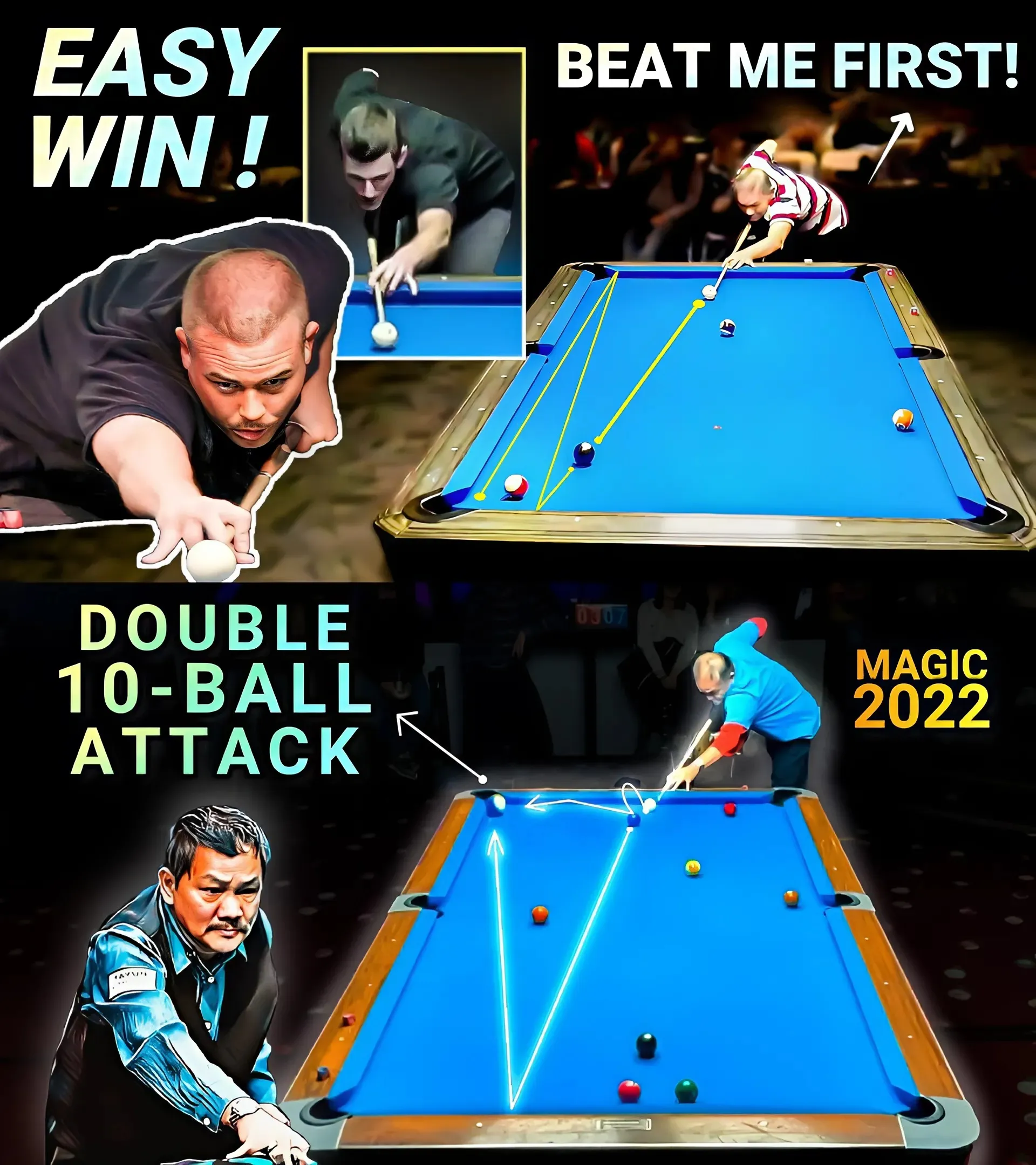 🌟 Legendary Efren Reyes: The King of Billiards Who Never Runs Out of Magic - The Classic Match That Shocked the Billiards World! 🌟