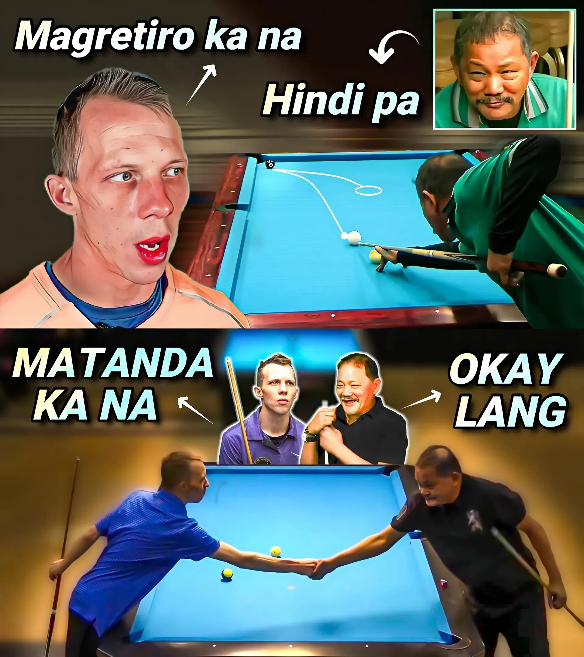 Efren Bata Reyes Faces Off Against New Talent - Filipino Legend Shocks American Players!
