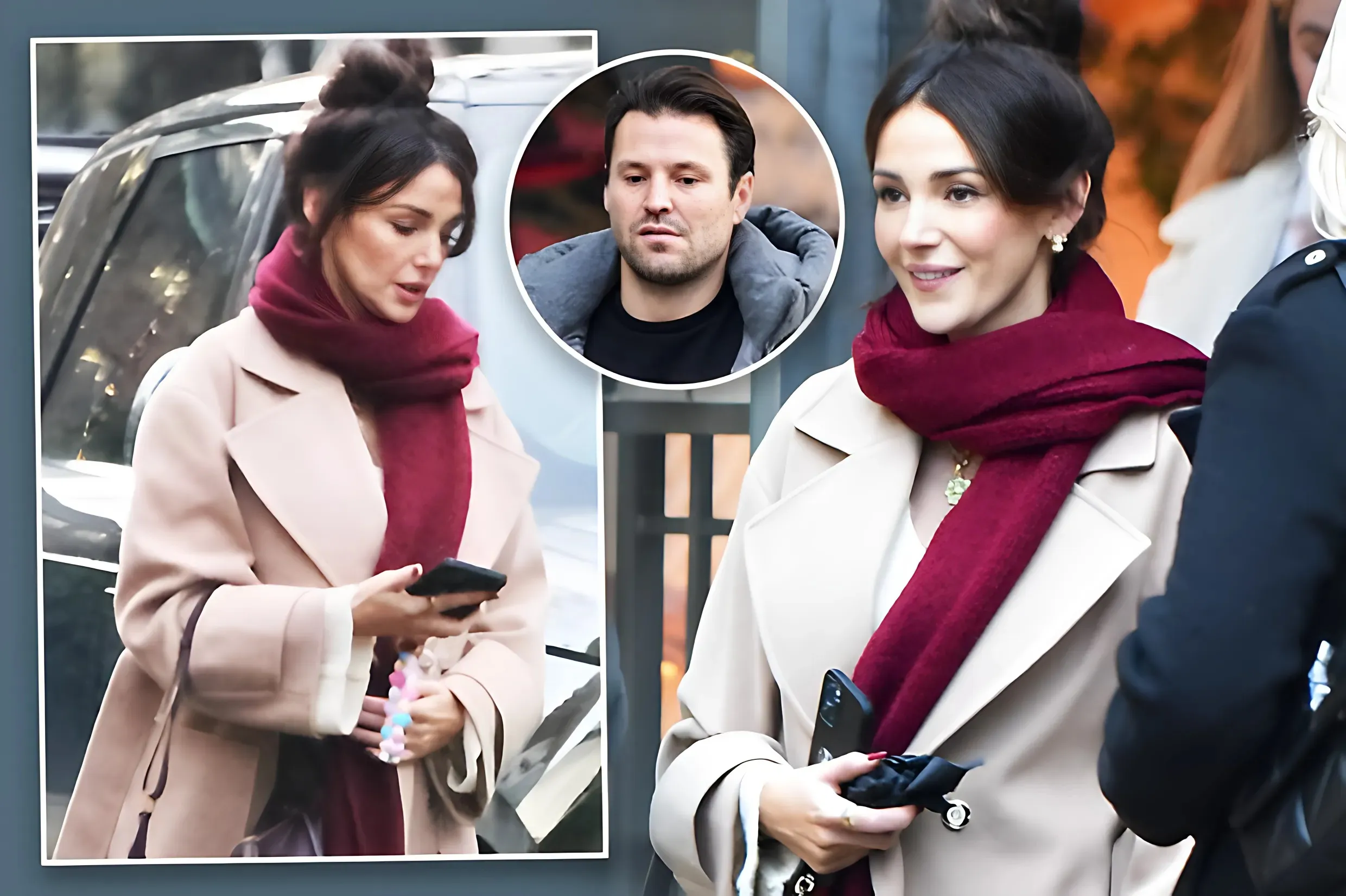 Michelle Keegan nails winter chic as she wraps up for lunch date with husband Mark Wright and famous pals - suong