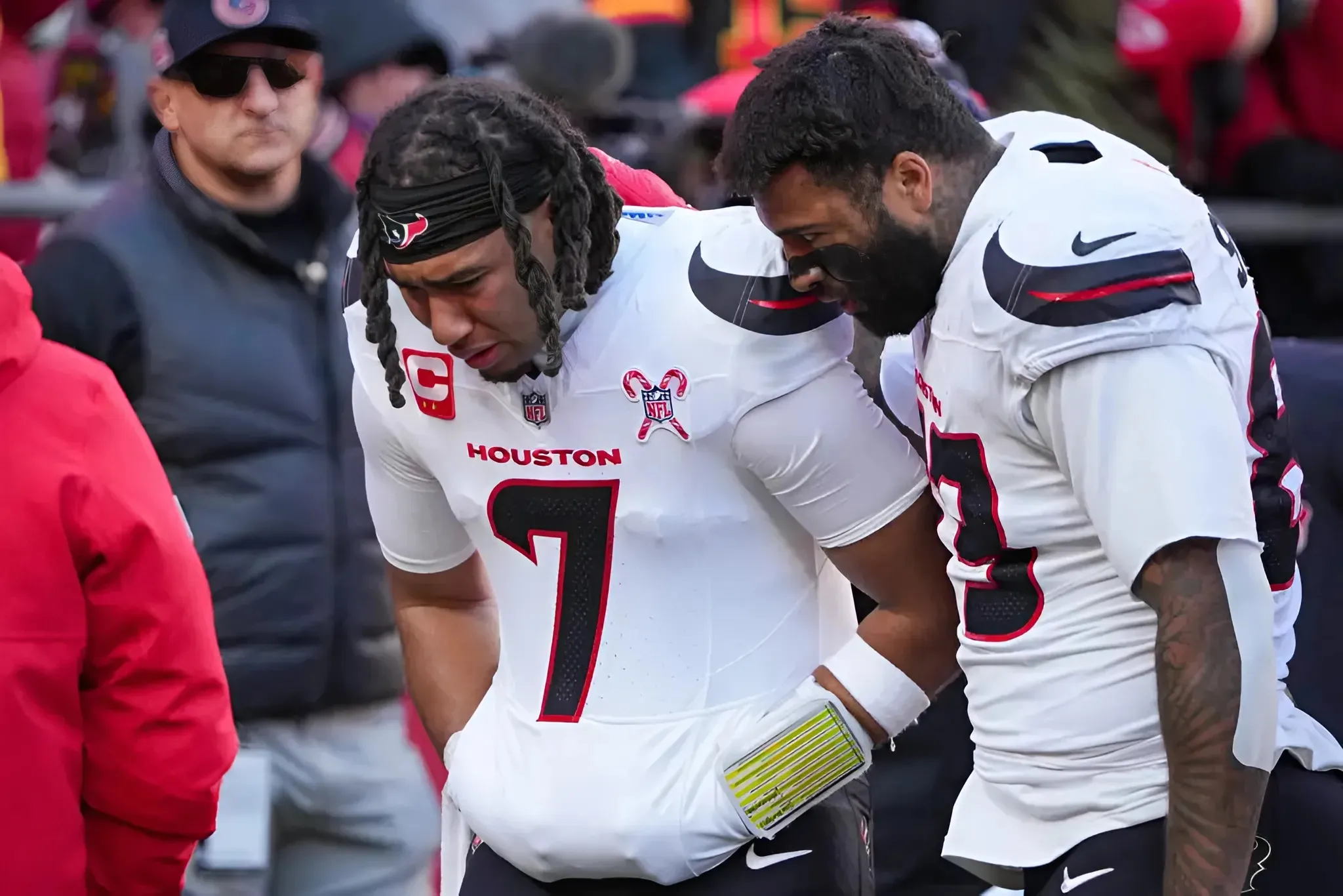 Video: Texans QB CJ Stroud Spotted Breaking Down On Sidelines Vs Chiefs (Report)